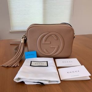 Gucci Soho Disco crossbody bag in rose beige